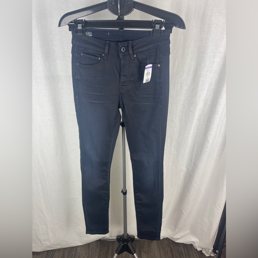 G-Star Raw 3301 HIGH WAIST SKINNY JEANS Size 0 NWT - Picture 9 of 15